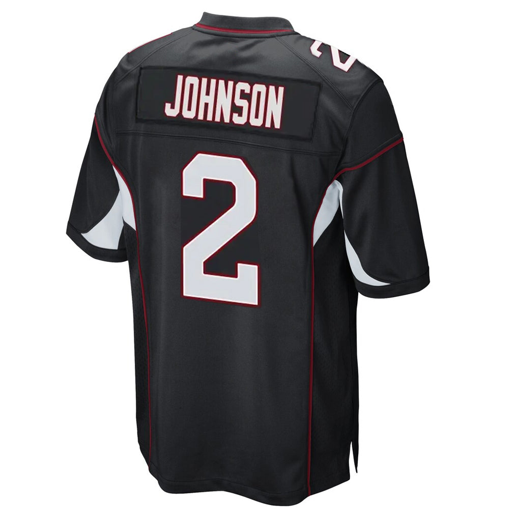 A.Cardinals #2 Will Johnson Player Black Home Game Jdoa Stitched Jerseys