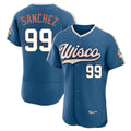 M.Brewers #99 Gary Sanchez Player Blue 2026 City Connect Home Limited Elite Jdoa Stitched Jerseys