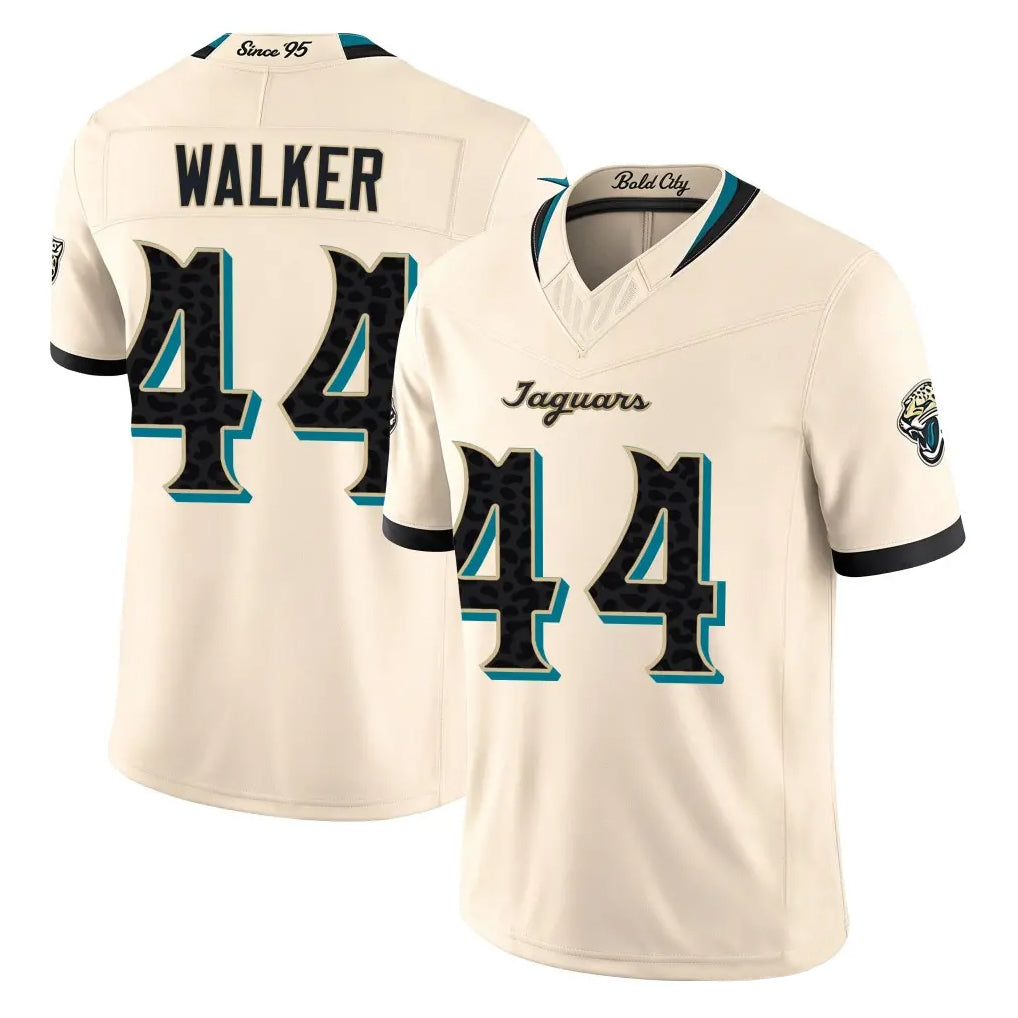 J.Jaguars #44 Travon Walker Player Natural Limited 2026 Rivalries Collection Game Jdoa Stitched Jerseys