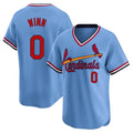 St. Louis Cardinals #0 Masyn Winn Player Light Blue City Connect Home T-shirt Jdoa Stitched Jerseys