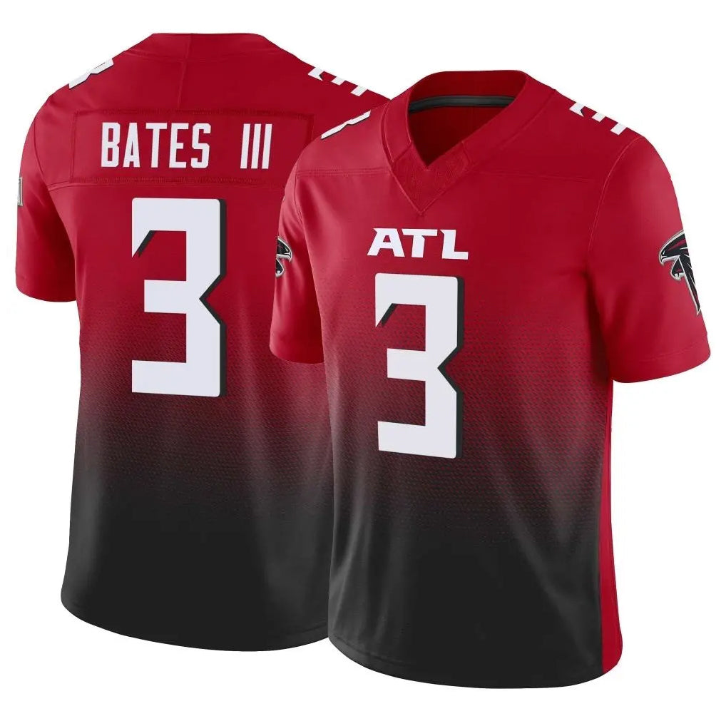 A.Falcons #3 Jessie Bates III Player Red Vapor F.U.S.E. Limited Home Game Jdoa Stitched Jerseys