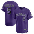 C.Rockies #5 Matt Holliday Player Purple Limited Home Jdoa Stitched Jerseys