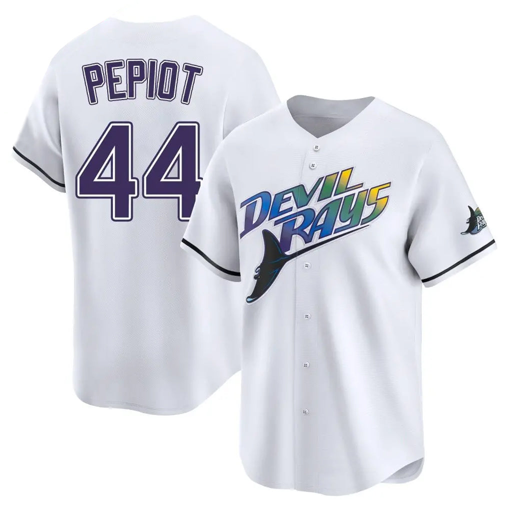 T.Bay Rays #44 Ryan Pepiot Player White City Connect Home Jdoa Stitched Jerseys