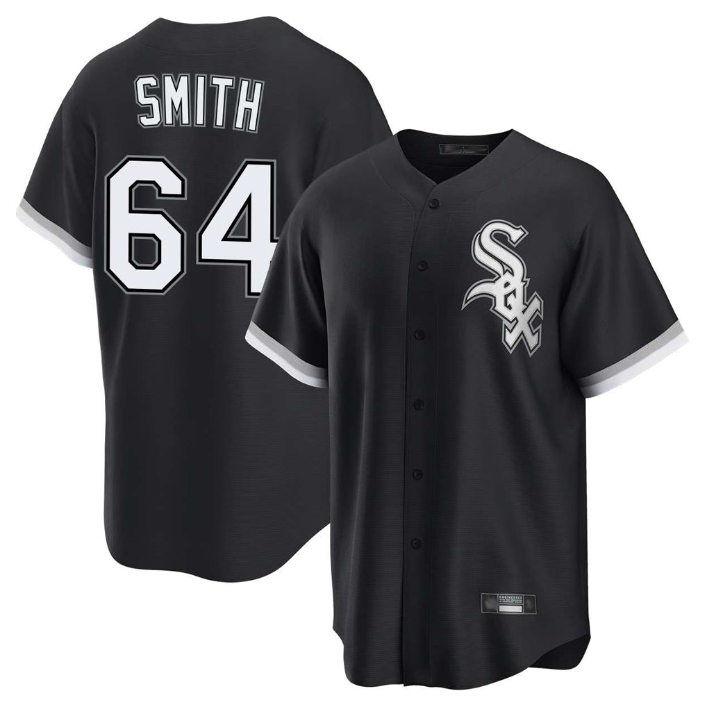 C.White Sox #64 Shane Smith Player Black Home Game Jdoa Stitched Jerseys