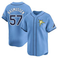 T.Bay Rays #57 Drew Rasmussen Player Light Blue Home Limited Jdoa Stitched Jerseys