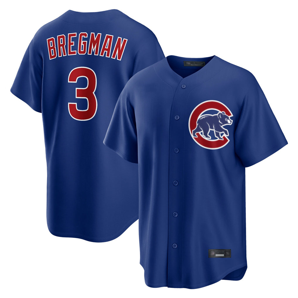 C.Cubs #3 Alex Bregman Player Royal Home Game Jdoa Stitched Jerseys