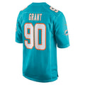 Jdoa M.Dolphins #90 Kenneth Grant Aqua 2025 NFL Draft First Round Pick Game Jersey