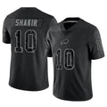 B.Bills #10 Khalil Shakir Player Black RFLCTV Limited Jdoa Stitched Jerseys