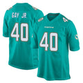 M.Dolphins #40 Willie Gay Jr. Player Aqua Team Color Home Game Jdoa Stitched Jerseys