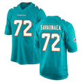 M.Dolphins #71 Jonah Savaiinaea Player Aqua Home Game Jdoa Stitched Jerseys