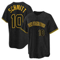 SF.Giants #10 Casey Schmitt Player Black Snake Skin City Limited Jdoa Stitched Jerseys