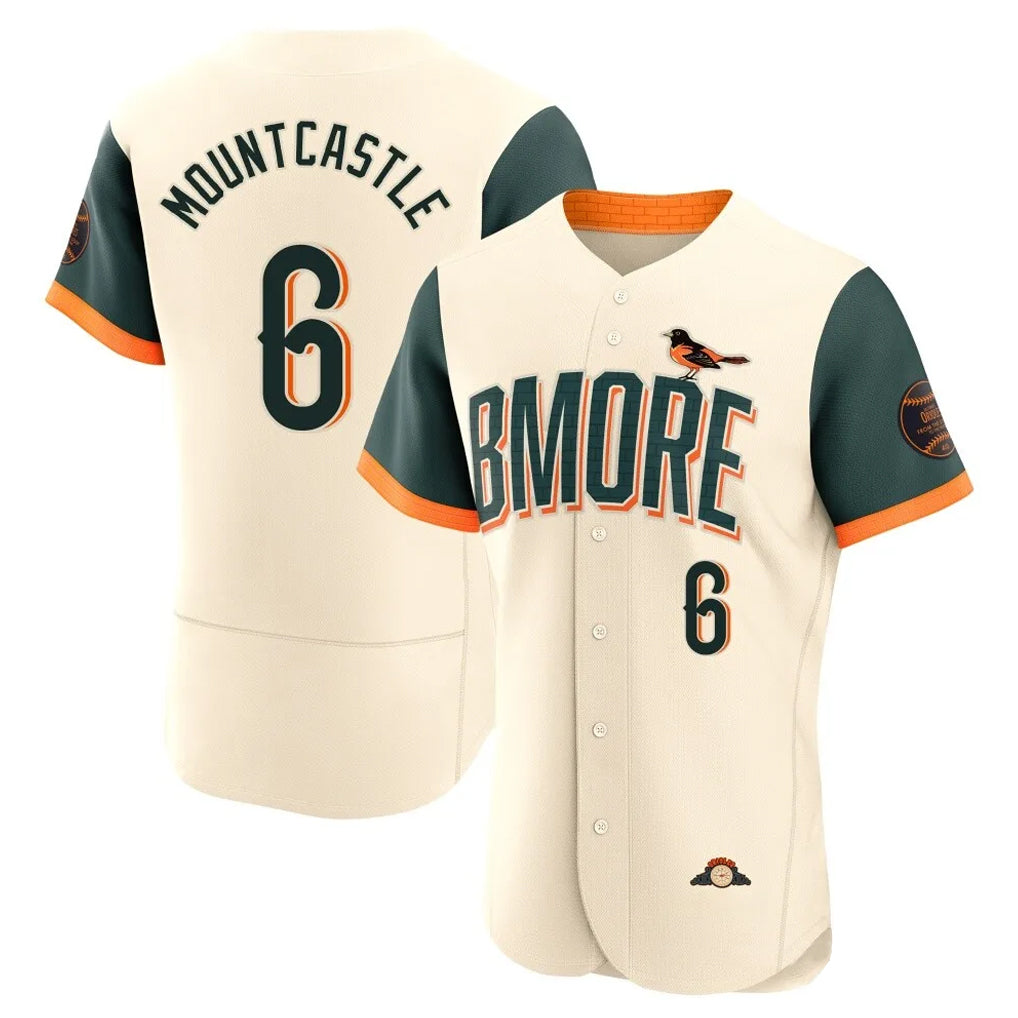 B.Orioles #6 Ryan Mountcastle Player Cream 2026 City Connect Limited Elite Home Game Jdoa Stitched Jerseys