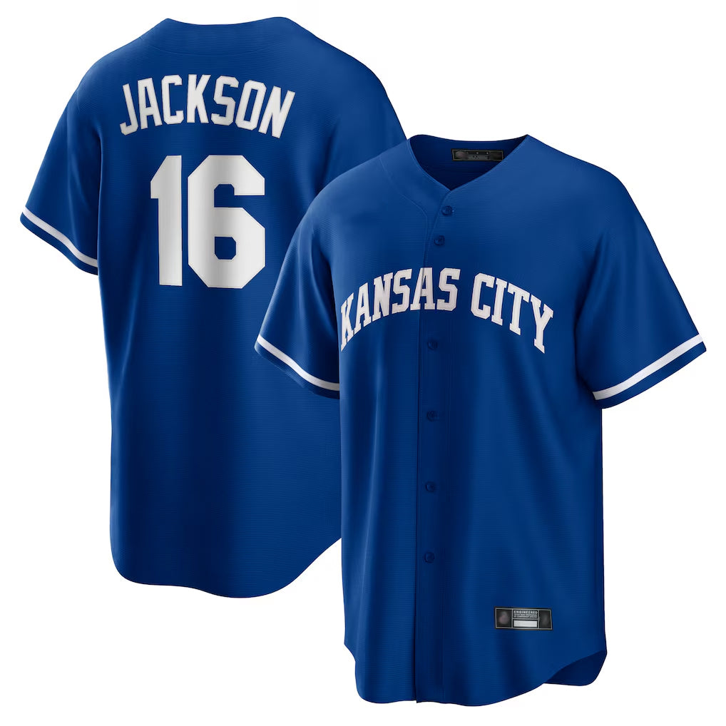 KC.Royals #16 Bo Jackson Player Royal Game Home Jdoa Stitched Jerseys