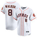 H.Astros #8 Christian Walker Player White Home Limited Jdoa Stitched Jerseys