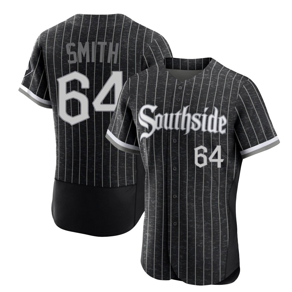 C.White Sox #64 Shane Smith Player Black City Connect Limited Elite Home Jdoa Stitched Jerseys