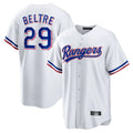 T.Rangers #29 Adrian Beltre Player White Home Game Jdoa Stitched Jerseys