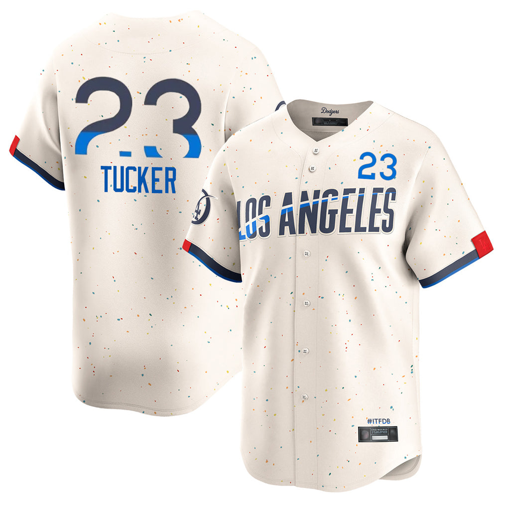 LA.Dodgers #23 Kyle Tucker Player Cream City Connect Limited Home Jdoa Stitched Jerseys