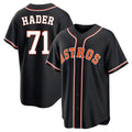 H.Astros #71 Josh Hader Player Black Fashion Out Home Game Jdoa Stitched Jerseys