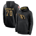 A.Cardinals #70 Paris Johnson Jr. Player Black Salute to Service Sideline Performance Pullover Hoodies Home Game Jdoa Stitched Jerseys
