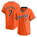 B.Orioles #7 Jackson Holliday Player Orange T-shirt Limited Home Game Jdoa Stitched Jerseys