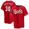 C.Reds #30 Ken Griffey Player Red Home Game Jdoa Stitched Jerseys
