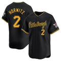 P.Pirates #2 Spencer Horwitz Player Black Alt Home Limited Jdoa Stitched Jerseys