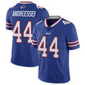 B.Bills #44 Joe Andreessen Player Royal Vapor Untouchable Limited Jdoa Stitched Jerseys