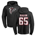 A.Falcons #65 Matthew Bergeron Player Black LOGO Pullover Hoodies Home Game Jdoa Stitched Jerseys