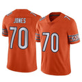 C.Bears #70 Braxton Jones Player Orange Alternate Vapor Limited Home Game Jdoa Stitched Jerseys