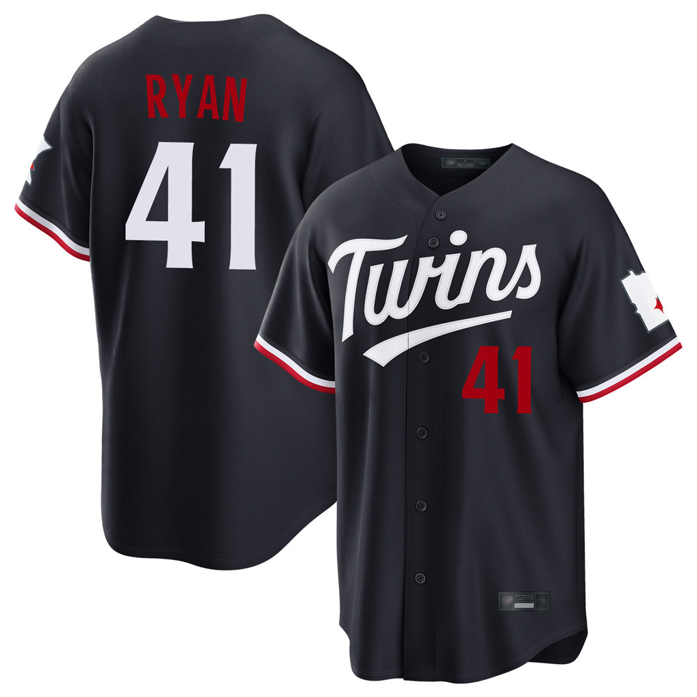 M.Twins #41 Joe Ryan Player Navy Home Game Jdoa Stitched Jerseys