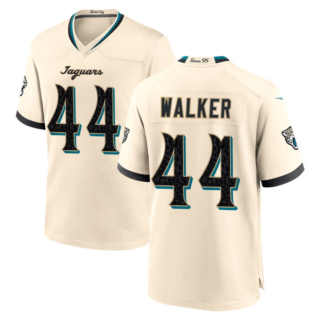 J.Jaguars #44 Travon Walker Player Natural 2026 Rivalries Collection Game Jdoa Stitched Jerseys