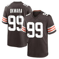 C.Browns #99 Julian Okwara Player Brown Home Game Jdoa Stitched Jerseys