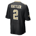 Jdoa NO.Saints #2 Spencer Rattler Black Team Game Jersey