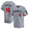 M.Twins #16 Austin Martin Player Gray Home Limited Jdoa Stitched Jerseys