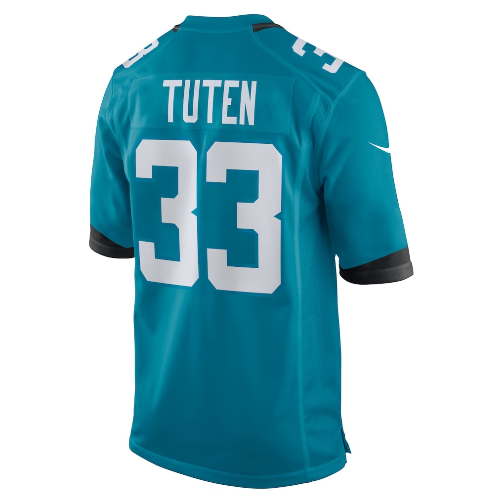 Jdoa J.Jaguars #33 Bhayshul Tuten Teal Team Game Jersey