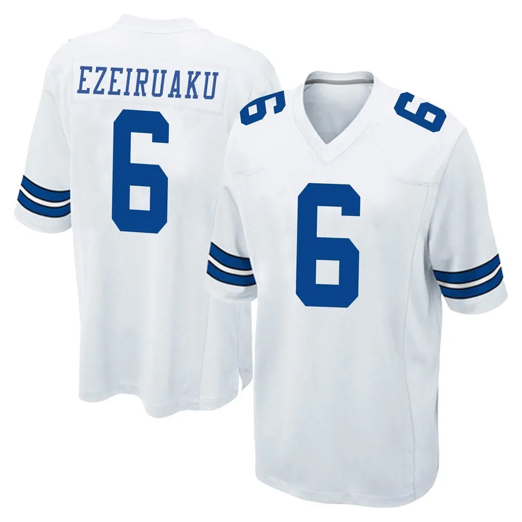 D.Cowboys #6 Donovan Ezeiruaku Player White Home Game Jdoa Stitched Jerseys