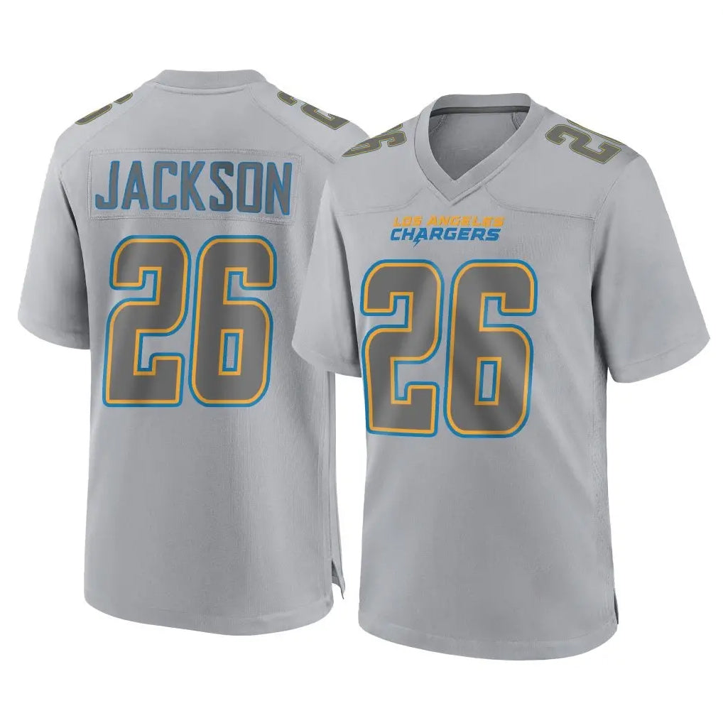 LA.Chargers #26 Donte Jackson Player Gray Atmosphere Fashion Home Game Stitched Jerseys