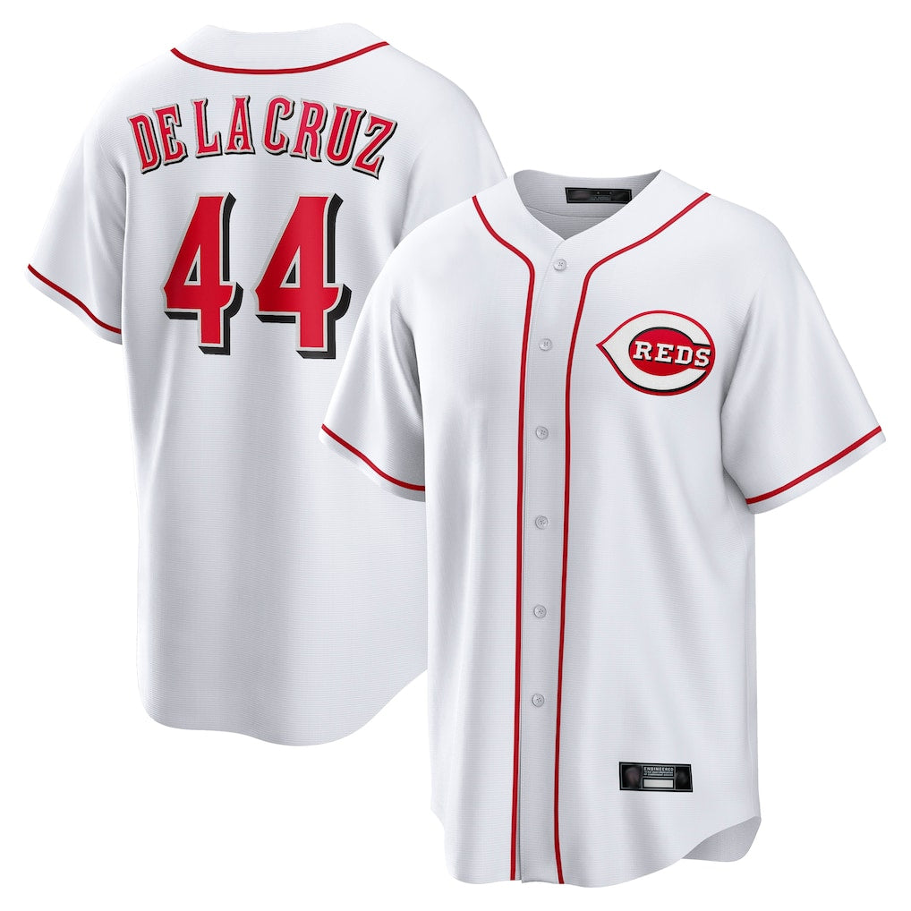 C.Reds #44 Elly De La Cruz Player White Game Home Jdoa Stitched Jerseys