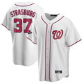 W.Nationals #37 Stephen Strasburg Player White Game Jdoa Stitched Jerseys