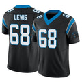 C.Panthers #68 Damien Lewis Player Black Vapor F.U.S.E. Limited Home Game Jdoa Stitched Jerseys