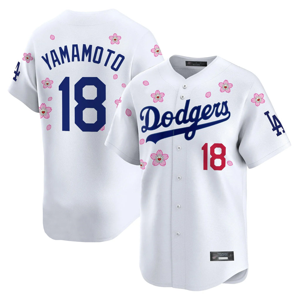 LA.Dodgers #18 Yoshinobu Yamamoto Player White Tokyo Series Vapor Premier Limited Jdoa Stitched Jerseys