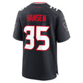 Jdoa H.Texans #35 Jake Hansen Navy Team Game Jersey