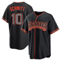 SF.Giants #10 Casey Schmitt Player Black Alternate Limited Jdoa Stitched Jerseys