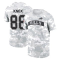 B.Bills #88 Dawson Knox Player Arctic Camo Salute to Service T-Shirt Hoodies Jdoa Stitched Jerseys