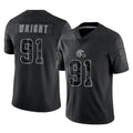 C.Browns #91 Alex Wright Player Black Reflective Home Game Jdoa Stitched Jerseys