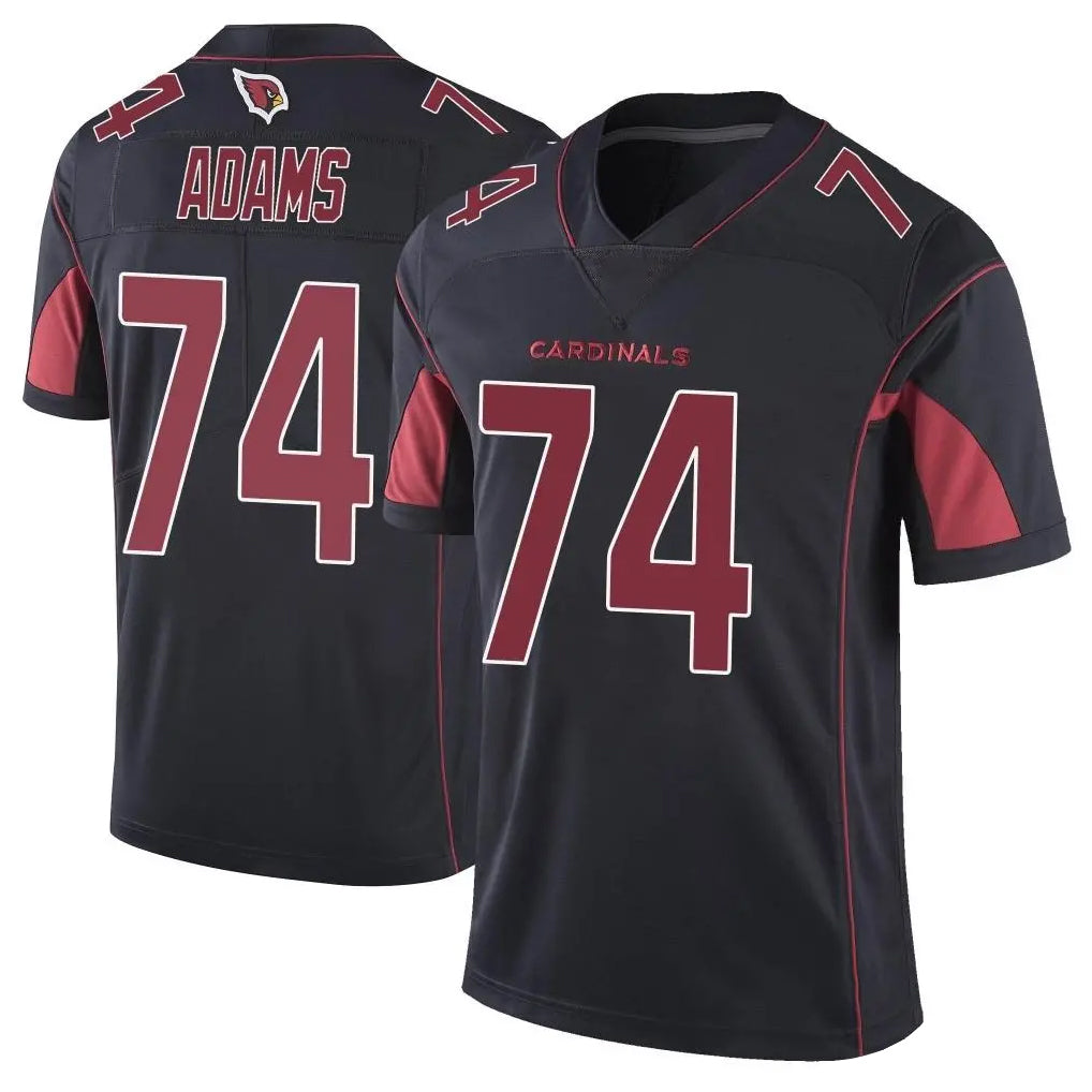 A.Cardinals #74 Isaiah Adams Player Black Limited Elite Home Game Jdoa Stitched Jerseys