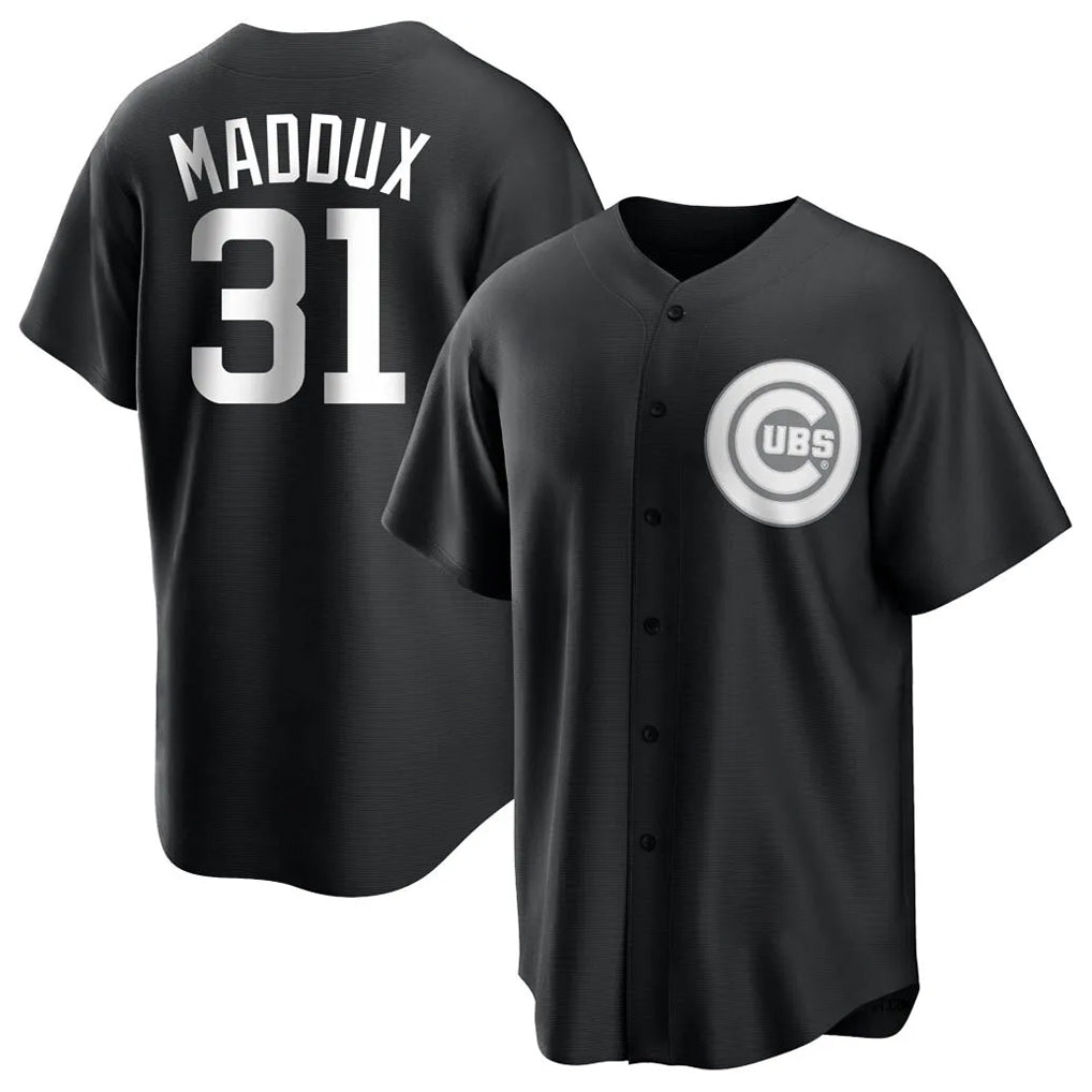 C.Cubs #31 Greg Maddux Player Black Game Jdoa Stitched Jerseys