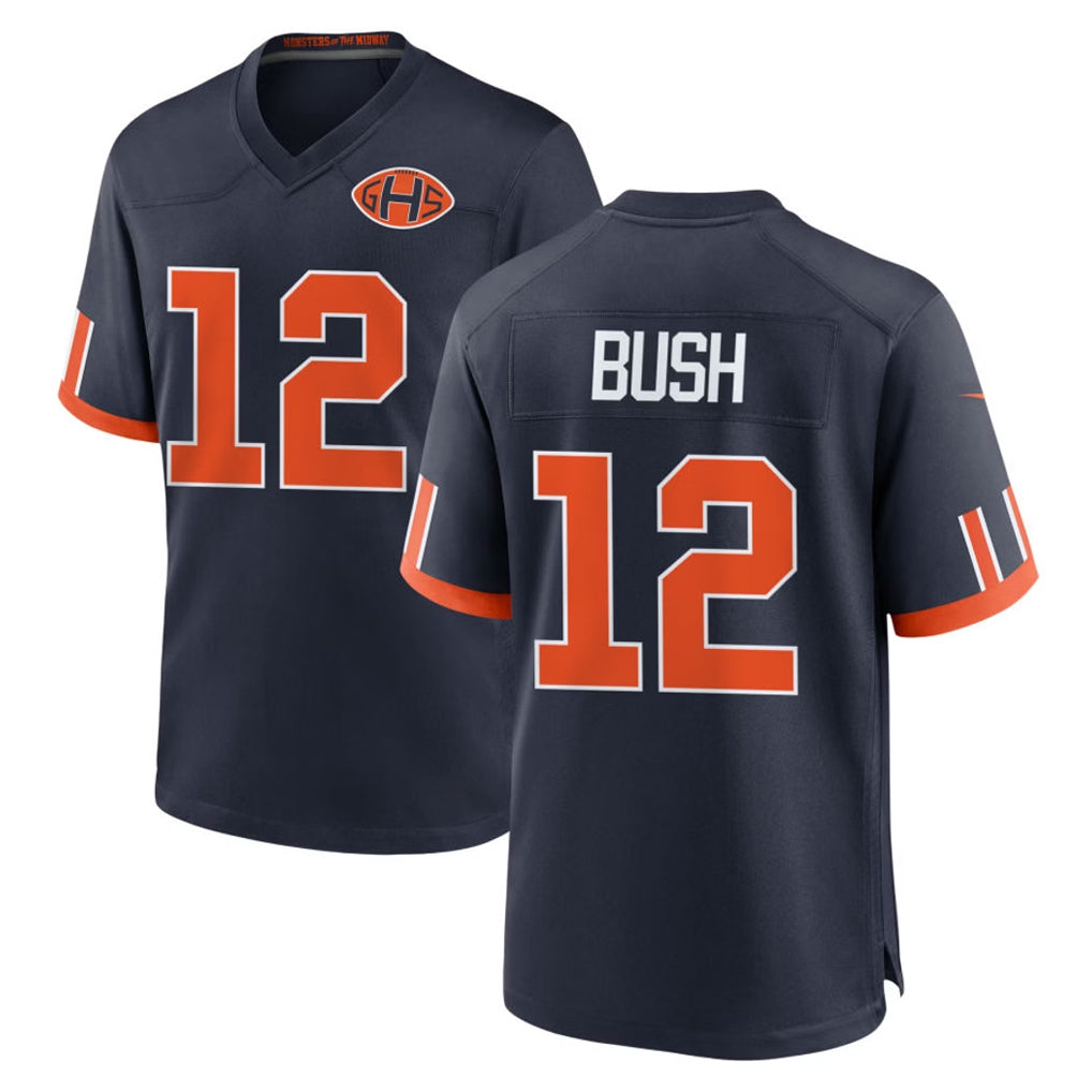C.Bears #12 Devin Bush Player Navy 2026 Rivalries Collection Home Game Jdoa Stitched Jerseys