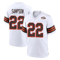C.Browns #22 Dylan Sampson Player White Alternate Home Game Jdoa Stitched Jerseys