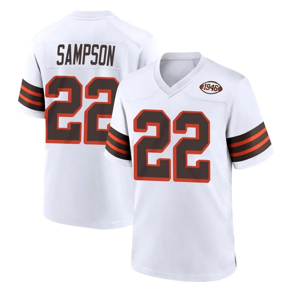 C.Browns #22 Dylan Sampson Player White Alternate Home Game Jdoa Stitched Jerseys